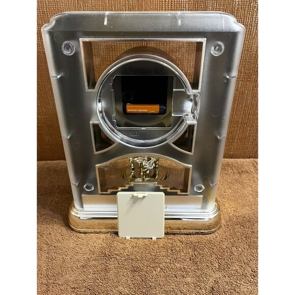 Rhythm Quartz Clock Swinging Cherubs Pendulum 10" Vintage Melody Chime 4RH741 - Picture 6 of 8